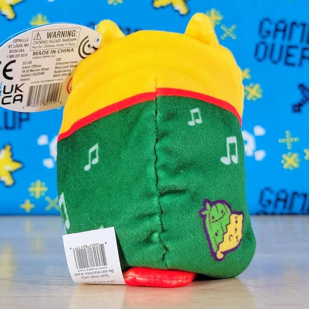 Cepia Cats Vs Pickles Silver Bells 4" #445 UltraSoft Stuffed Animal Toy Plush - Picture 2 of 6